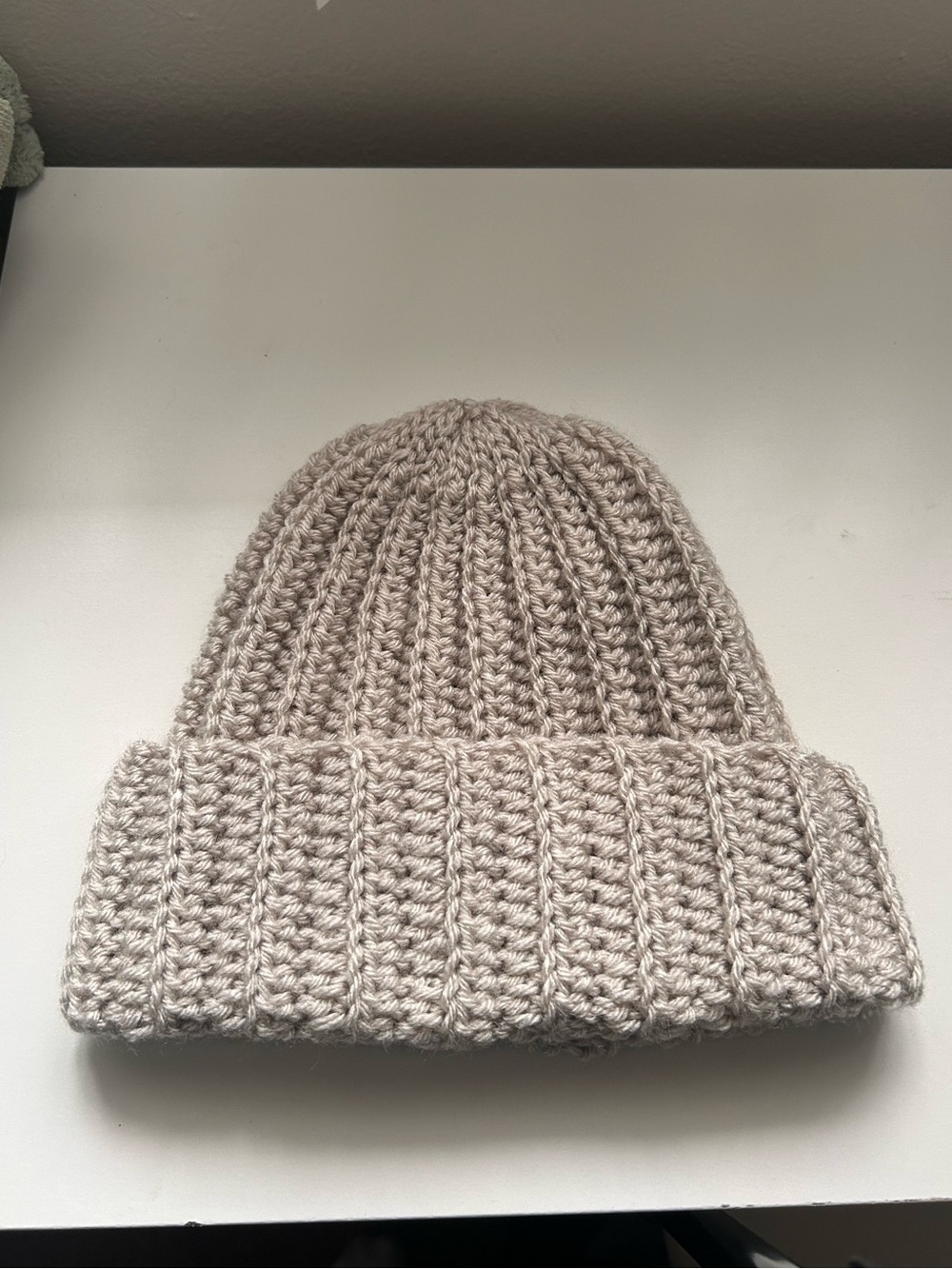 Handmade Crochet Gray Beanie 🩶